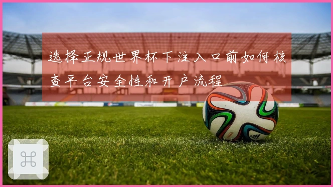 选择正规世界杯下注入口前如何核查平台安全性和开户流程